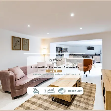 Appart Hotel 3 Chambres Piscine & Jacuzzi A Saint-Raphael アパート Saint-Raphaël